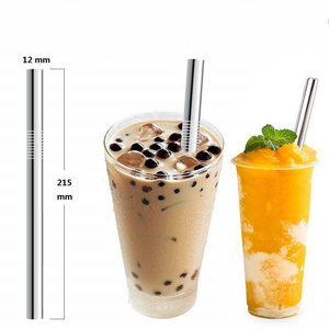 Set di Cannucce Igieniche in Acciaio Inox 304 Riutilizzabili Facili da Igienizzare Ecologiche Certificate CE per Eventi di Catering - Product Image 2