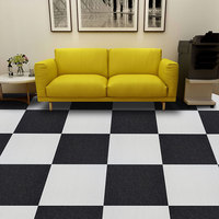 Beijing Silverstone Acoustic Black White Teppich fliesen Woven Cut Pile Square Teppich Schlafzimmer Außentür Golf Gebet PP Material