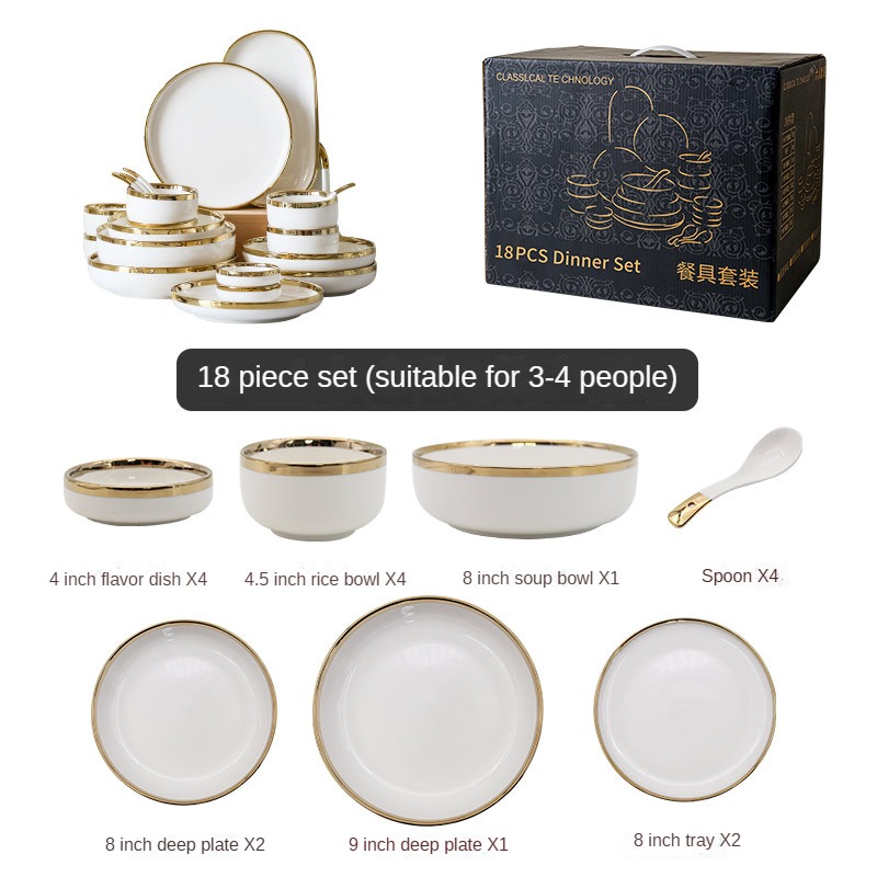 Ensemble de 18 pièces