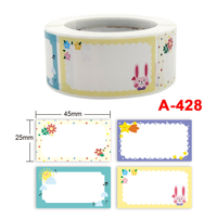 Personalizzato coreano cartone animato adesivo impermeabile libro Sunproof Design Glitter Scrapbook per la stampa di imballaggi per bottiglie d'acqua per bambini
