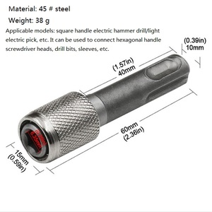 Búa Adapter Vòng xử lý để lục giác xử lý Adapter Rod chuyển đổi tác động khoan bit ổ cắm doanh công cụ - Product Image 3