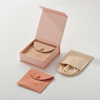 Caja Magnética para Joyería con Bolsa de Microfibra, Logotipo Personalizado, Empaque de Regalo de Lujo al por Mayor para Anillos, Collares, Pendientes y Pulseras