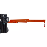 Attachement de chariot élévateur 3Ton 3.5M Capacité 3000kg Levage facile 3Ton Réglable Hoist Jib Boom Crane Spreader Pocket Mounted Jib for