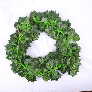 Guirnalda de hojas artificiales <span class=keywords><strong>Malus</strong></span> <span class=keywords><strong>spectabilis</strong></span>, plantas colgantes para dormitorio, boda, fiesta, jardín, hogar, oficina, decoración de pared - Product Image 3