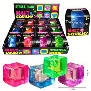 Juego de Juguetes Blandos de Malta al por Mayor: Cubo de Diamante, Bola Luminosa, Purpurina Transparente, Rebote Lento, Juguetes Antiestrés para Apretar - Product Image 3