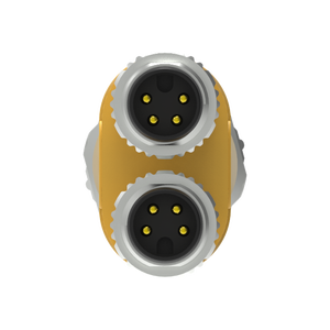 IP67 M12 M8 Y сплиттер водонепроницаемый разъем производитель M12 M8 2-филиал компактный разветвитель IP67 мужской женский Куртка из искусственной кожи - Product Image 3