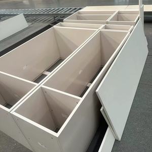 Blanco moderno 4*8 3*<span class=keywords><strong>6</strong></span> HOJA 18mm 1220X2440mm muebles laminados plantas <span class=keywords><strong>de</strong></span> fabricación decoración del hogar cocina uso E0 4x8 usado - Product Image 4