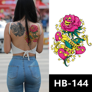 Autocollant de <span class=keywords><strong>tatouage</strong></span> temporaire imperméable personnalisé, motif de fleurs et d'animaux colorés, autocollant de <span class=keywords><strong>tatouage</strong></span> pour hommes et femmes - Product Image 4