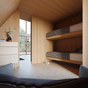 Kit de maison préfabriquée en acier léger en forme de A, unité d'hôtel, kit de construction de maison en acier léger, unité de cabane de <span class=keywords><strong>camping</strong></span> - Product Image 5