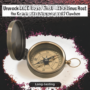 Boussole de poche nautique personnalisée en laiton antique, cadeau pour le camping et la randonnée, étanche, durable, avec cadran doré et aiguille - Product Image 2