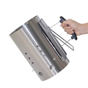 <strong>BBQ</strong> Fire Chimney <strong>Starter</strong> Stainless Steel <strong>BBQ</strong> <strong>Coal</strong> Chimney <strong>Starters</strong> With PP Handle - Product Image 2