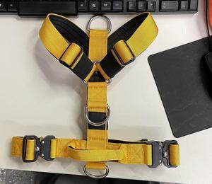 Harnais pour chien durable et robuste avec boucle en métal, collier de chien à dégagement rapide, laisse en néoprène souple, harnais tactique pour chien Tri - Product Image 2