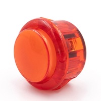 Bouton poussoir silencieux coloré en plastique transparent de 30 mm pour machine de jeu d'arcade KUBIXION KU-3191, accessoires pour console domestique