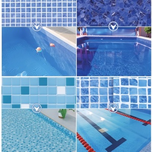 Lona de PVC <span class=keywords><strong>Azul</strong></span> Resistente a los Rayos UV JIANHANG para Piscinas Redondas - Impermeable y Duradera, Opciones de Grosor de 1.2mm/1.5mm para Niños - Product Image 3