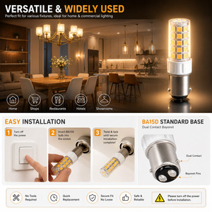 BA15D BAY15D 5W LED Marine Navigation Bulb AC 120V/230V 450-500LM 45LED PC Ceramic CE RoHS 2-Year Warranty Boat Ship - Product Image 5