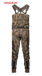 Waders de pêche à la mouche unisexes pour hommes, tissu respirant, 4-5 couches imperméables, OEM/ODM avec bottes en caoutchouc, waders de poitrine - Product Image 3