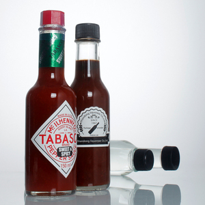 Bouteille en verre vide de 150 ml (5 oz) pour sauces, assaisonnements, chili, salades et sauces piquantes - Product Image 6