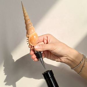 Bouchon de <span class=keywords><strong>vin</strong></span> créatif en forme de coquille de conque, bouchon de bouteille de champagne et de <span class=keywords><strong>vin</strong></span>, coquille naturelle, bouchon de bouteille de <span class=keywords><strong>vin</strong></span>, cadeau souvenir de voyage - Product Image 3