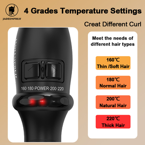 Jadeempree professionnel personnalisé revêtement céramique bigoudi affichage LED de la température chauffage PTC Salon adapté beauté <span class=keywords><strong>fer</strong></span> - Product Image 2