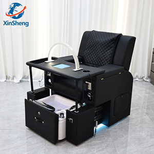 LED-Maniküre-Pediküre-Salonmöbel Elektrischer Spa-Rückenmassagestuhl mit Verstellbarer Rückenlehne und Whirlpool-Fußbad ohne Rohrleitungen - Product Image 1