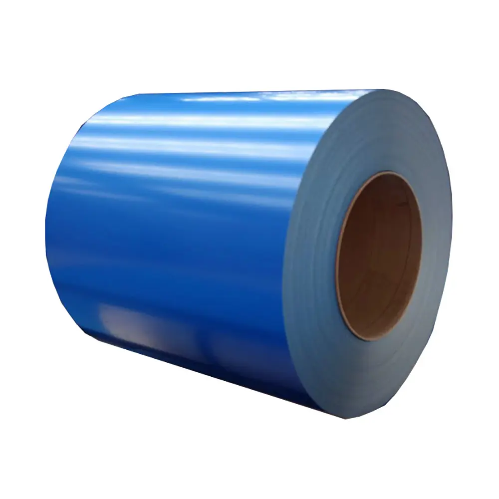 AISI JIS ASTM DIN BS GB PE HDP SMP PVDF Dx51d Color Coated Prepainted Galvanized Steel Coil PPGL PPGI