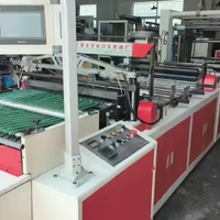 Machine à fabriquer des sacs à fermeture éclair usagée 900, état neuf, machine à former des sacs en plastique, machine à fabriquer des sacs à fermeture éclair pour vêtements