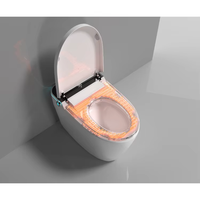 Modern Apartment Ceramic Induction Flush Electric Toilet Star Hotel Washroom Easy to Clean Integrated Dmart Flush Toilet
