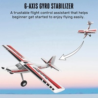 Volantex TrainStar 747-8 PNP Moteur sans balais EPO 40A ESC Fuselage en plastique Envergure de 1400 mm Radiocommande RC Avion sportif modèle Cub
