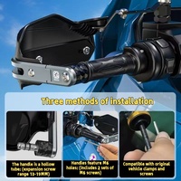 Protège-mains universel Kewig en alliage d'aluminium amélioré pour scooters, ATV, protection imperméable pour guidon extérieur