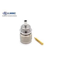 Conector RF coaxial tipo N enchufe macho soldadura for141RG402 herramientas de ensamblaje de cables