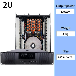 <span class=keywords><strong>Amplificador</strong></span> de Potencia FLALWREO NLX4800 2U 4*1300W, 4 Canales, Alta Potencia, Estéreo, Clase H, Rendimiento Profesional - Product Image 2
