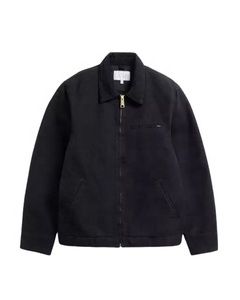 2025 Venta al por mayor Chaqueta de trabajador vintage Nuevo estilo formal Cremallera de lona con cuello vuelto Chaqueta de trabajo de invierno - Product Image 1