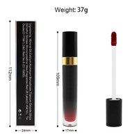Vente en gros de rouge à lèvres liquide mat minéral vegan à haute pigmentation, imperméable et longue tenue pour femmes, maquillage quotidien