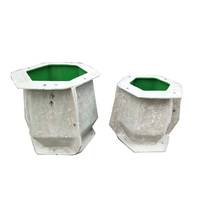 Pot de fleur matériel en fibre de verre grand ciment béton jardin extérieur en fibre de verre pots de fleur moules pour grands jardinières en béton de ciment