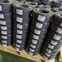 Cable Solar Fotovoltaico H1Z2Z2-K de Fábrica, Cable de Cobre Estañado XLPE de 4mm2, 6mm2, 10mm2, Rojo y Negro, 100m/Rollo