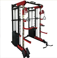 Banc de musculation multifonctionnel en acier, machine Smith, rack à squats, exercices de fitness, musculation, pile de poids de 320 kg, unisexe