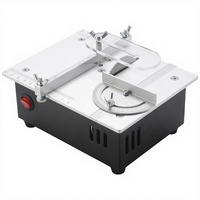 Scie à table micro-mini de surface transfrontalière, en alliage d'aluminium, petite machine de découpe DIY, scie à bois, 360W DC24V