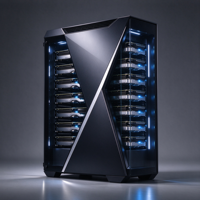 Boîtier de serveur IA 4U en rack, compatible avec plusieurs cartes GPU, pour station de travail d'apprentissage profond