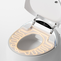Cuvette de toilette intelligente en céramique moderne une pièce blanche intelligente en forme d'oeuf pour salle de bain, cuvette de toilette intelligente