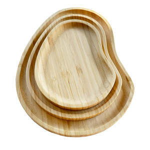 Ensemble de plateaux de service en bambou, forme créative, pour fruits, thé, dessert, pain, fruits secs, barbecue japonais - Product Image 5