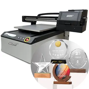 Impresora de inyección de tinta Uv 6090 Precio de fábrica 60*90 Cm Impresora Uv Máquina de impresión de inyección de tinta plana Uv para caja de teléfono de tablero de PVC Acrílico
