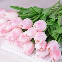 Bunga Tulip Buatan, Bunga Tulip Asli, Buket Tulip Dekorasi, Bunga Tulip Palsu untuk Dekorasi Pernikahan Keluarga