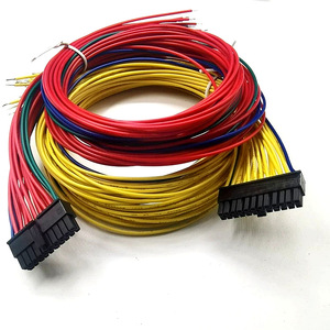 Özel ATX Güç Kaynağı Kablo Demeti Montajı, Çok Renkli Kablolar ve Siyah 24 Pinli Konnektörlerle - Product Image 1