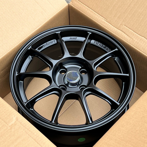 Jantes sport Flow Formed 4x100, 15 et <span class=keywords><strong>16</strong></span> pouces, jantes sport JDM, jantes en alliage noir WEDS TC105X, jantes en alliage d'aluminium - Product Image 1