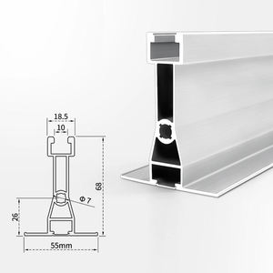 Matériaux de construction en alliage d'aluminium série 6063-T : Poutre de suspension électrophoretique pour salle blanche électronique - Product Image 3