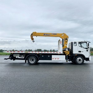 Grúa de Plataforma Plana Foton Ollin 4x2 con Grúa de Brazo de 5 Toneladas y 3 Toneladas, Camión de Remolque con Plataforma Deslizante y Motor Cummins para Rescate - Product Image 4