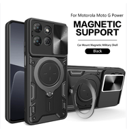 Étui de téléphone à fenêtre coulissante magnétique pour Motorola Edge 50 Pro, support anti-chute, coque de protection G84 G73 G54 iPhone 18 Samsung S26