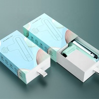 Mini-Muskelmassagepistole für Tiefengewebe mit 4 Massageköpfen, 4 Geschwindigkeitsstufen, Musikfunktion, tragbar, 2000mAh Akku