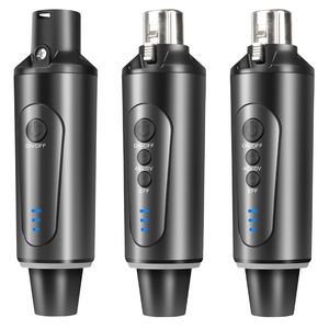 Système de microphone sans fil dynamique portatif professionnel MA4 avec émetteur et récepteur, connecteur XLR - Conception légère et portable - Product Image 1