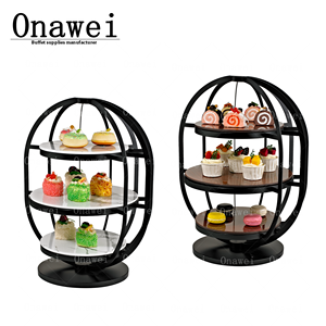 Onawei thương mại tự chọn thiết bị thực phẩm tự chọn hiển thị risers bánh plinth đứng trang trí đám cưới hiện đại cho bữa tiệc sinh nhật - Product Image 1